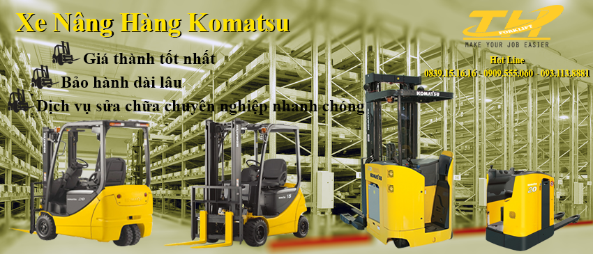 Cho thuê xe nâng Komatsu