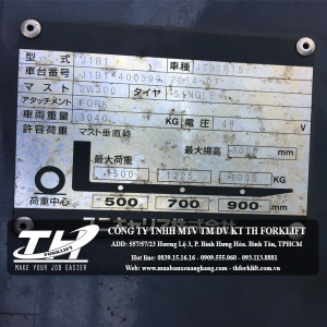 Xe Nâng Điện Ngồi Lái Nissan name plate