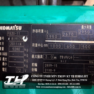 Xe nâng điện Komatsu FB30-11-4