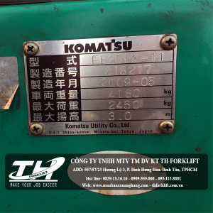 Xe nâng điện Komatsu FB25EX-11-818217 4